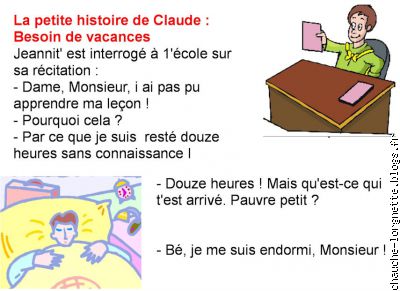 histoire de claude : fatigue d'écolier