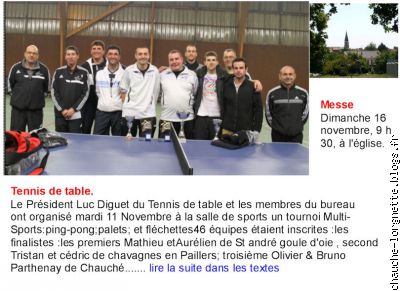 tennis de table