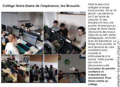 En classe aux Brouzils