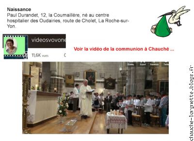 la vidéo de la communion