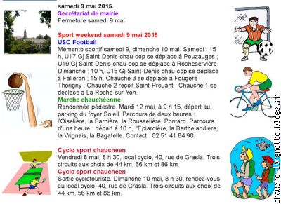 sports weekend 9 mai