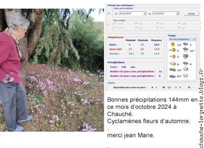 météo d'octobre 2024 chauché