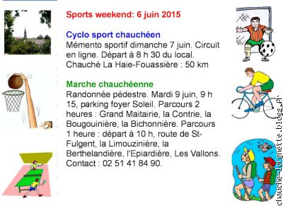 sport weekend du 6 juin