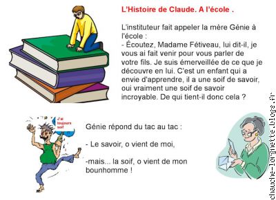histoire de Claude : école