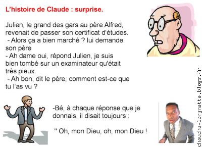 histoire de Claude:  surprise