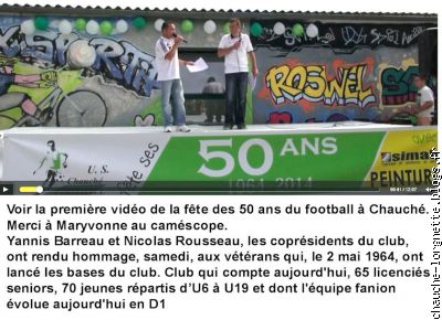 vidéo des 50 ans du foot 1
