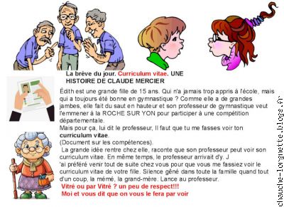 la breve du jour: curriculum vitae