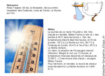 météo et naissance