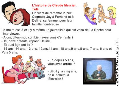 histoire de Claude : la télé