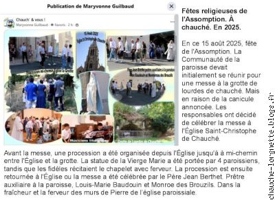 fête du 15aout 2025 chauché