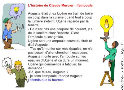 histoire de Claude l'ampoule