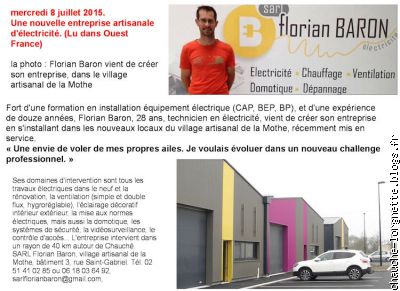 une nouvelle entreprise