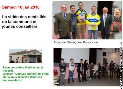 la vidéo des médaillés