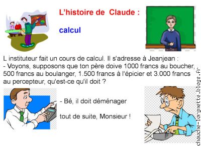 histoire de claude : calcul
