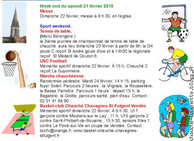 sportweekend 21 février