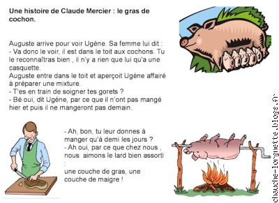 histoire de claude : le gras de cochon