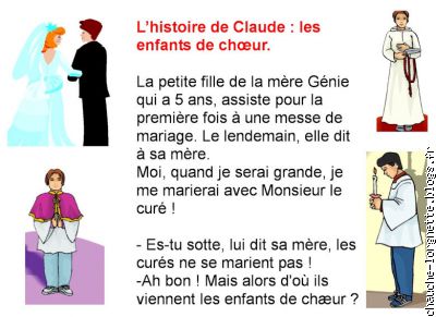 histoire de Claude : les enfants de choeur.