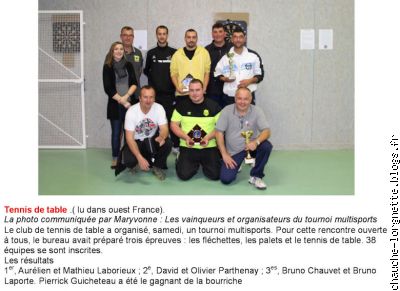 victoire au tennis de table