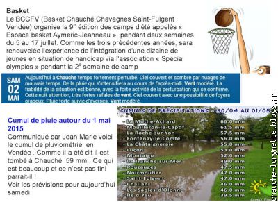 basket et météo chauché