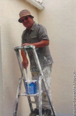 peintre au travail