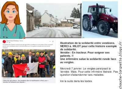 infirmiere en tracteur