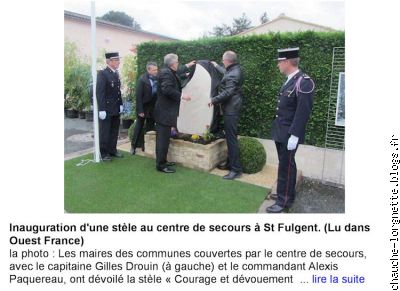 Stèle à saint fulgent