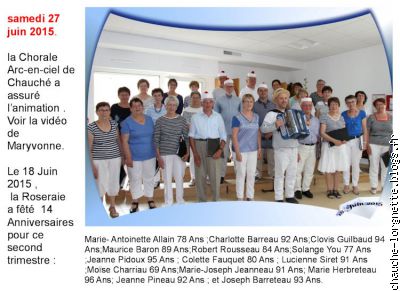 Anniversaires Roseraie
