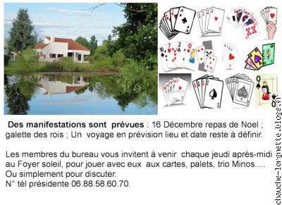 club de l'amitié : activités