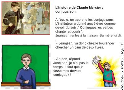histoire de Claude : conjugaison
