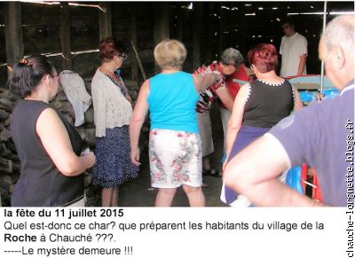 préparation fête à la Roche