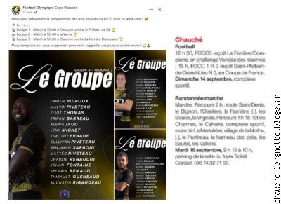 sports semaine 13sept 2025