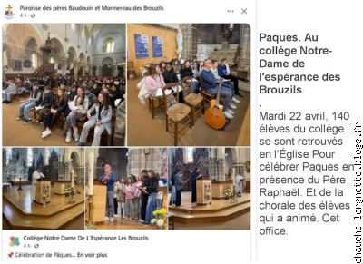 Pâques au collège des Brouzils