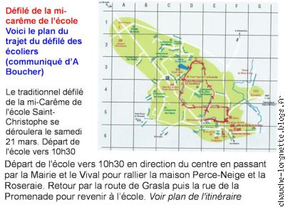 plan du défilé