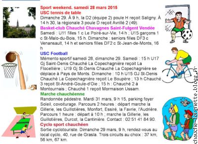 sports du weekend