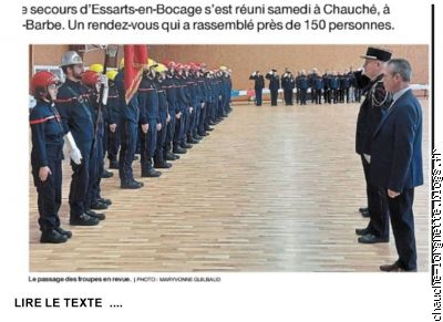 les pompiers à Chauché 2025