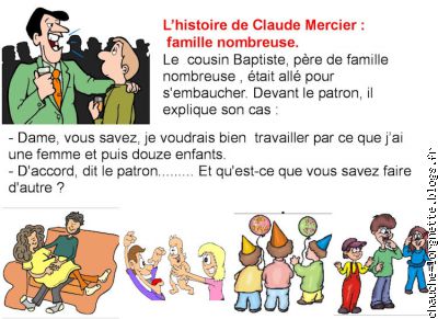 histoire de Claude : grande famille