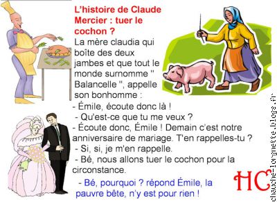 histoire de Claude : tuer le cochon?