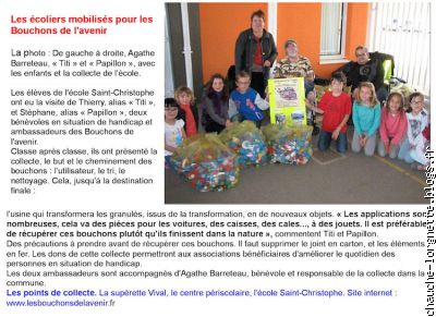 écoliers bouchons
