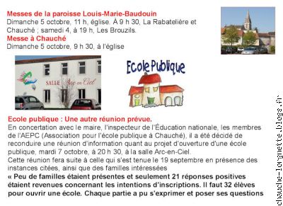messe école publique
