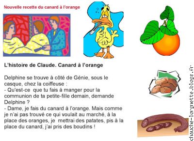 histoire de claude canard à l'orange